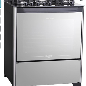 Fogão 5 bocas Dako Magister Style com Mesa de Vidro e Tripla Chama - Bivolt